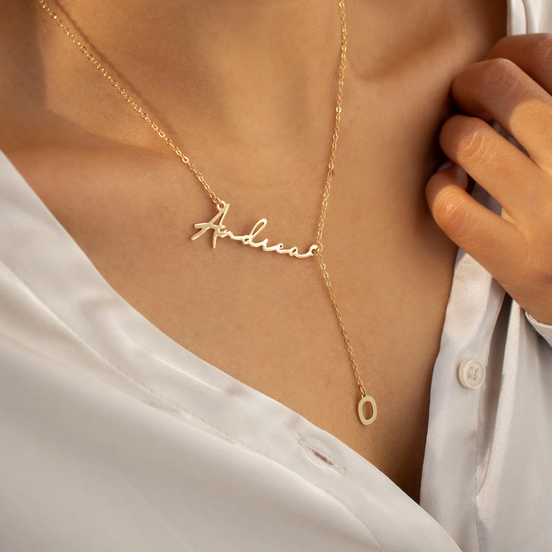 Women Fashion Dress Names - Colar longo personalizado de aço inoxidável,