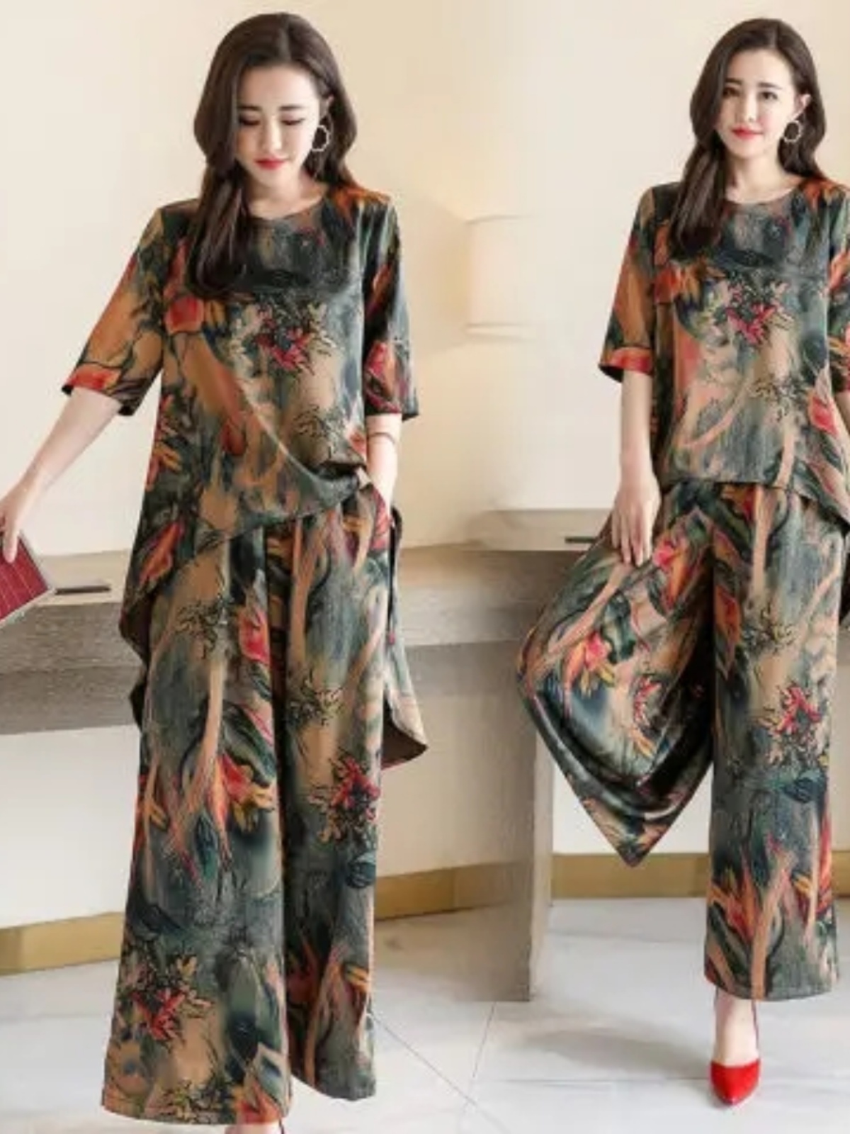 Women Fashion Over The Years - Conjunto de duas peças para mulheres,