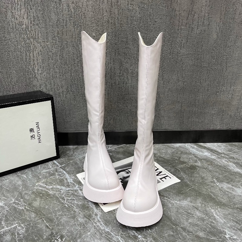 Women'S Fashion Korea - Novas botas altas antiderrapantes simples de