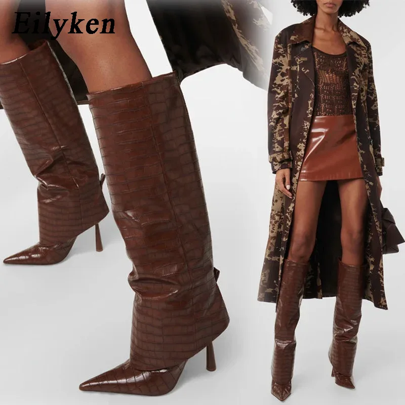 Women'S Fashion Knee High Boots - Eilyken 2027 Botas Femininas de Cano