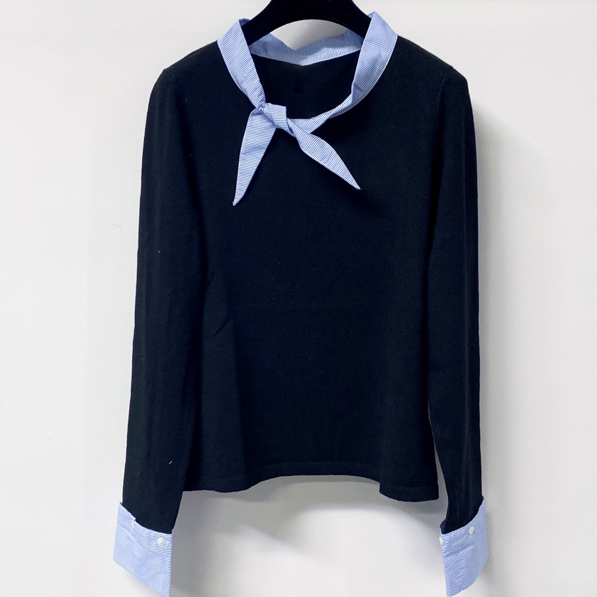 Suéter feminino de alta qualid - Women Fashion Necktie avaliação e preço