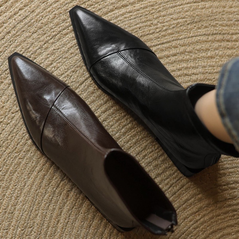 Mulheres apontou botas curtas  - Women'S Fashion Korea avaliação e preço