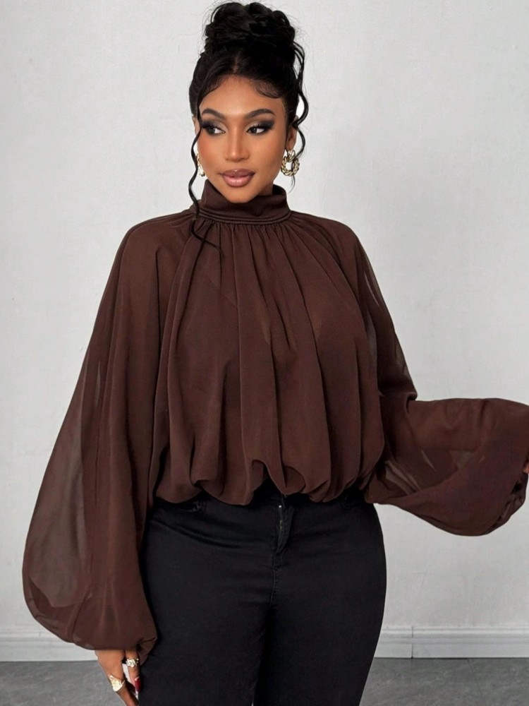 Camisa Blusa Elegante de Moda  - Women Fashion Necktie avaliação e preço