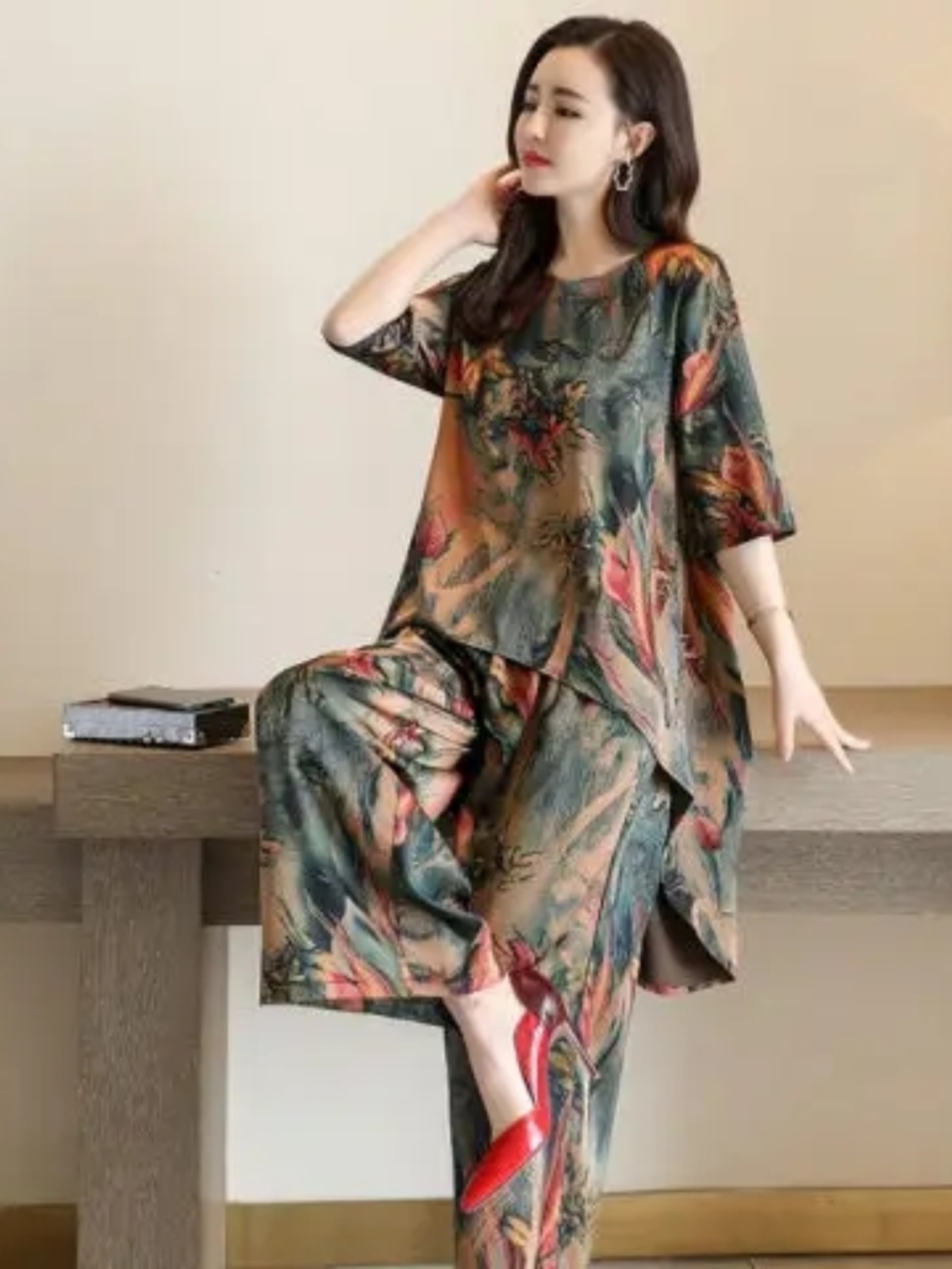 Conjunto de duas peças para mu - Women Fashion Over The Years avaliação e preço