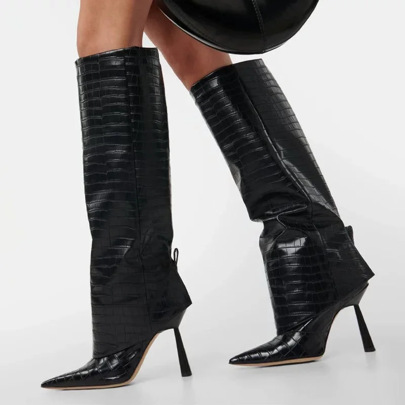 Eilyken 2027 Botas Femininas d - Women'S Fashion Knee High Boots avaliação e preço