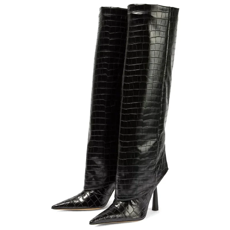 Eilyken 2027 Botas Femininas d - Women'S Fashion Knee High Boots avaliação e preço
