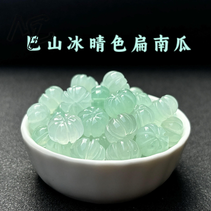 10 pçs um verde jade abóbora c - Women'S Fashion Jewellery avaliação e preço