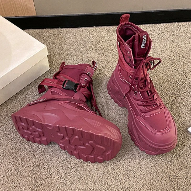 Outono inverno botas de plataf - Women'S Fashion Korea avaliação e preço