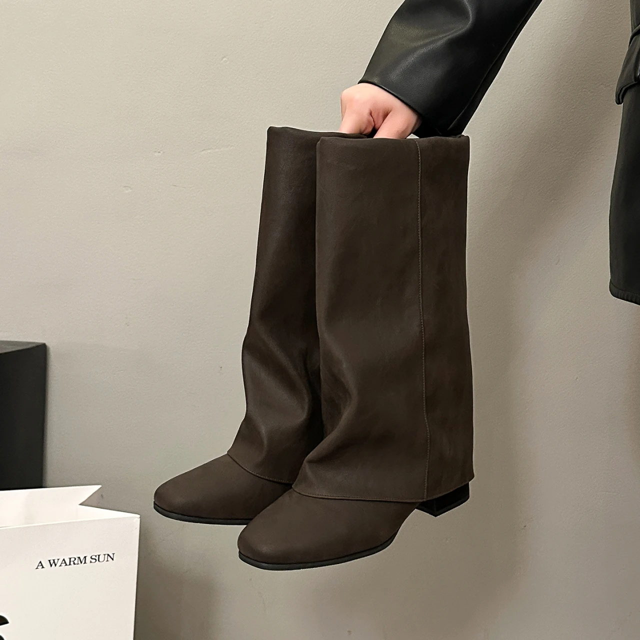 Botas Femininas de Cano Alto p - Women'S Fashion Knee High Boots avaliação e preço