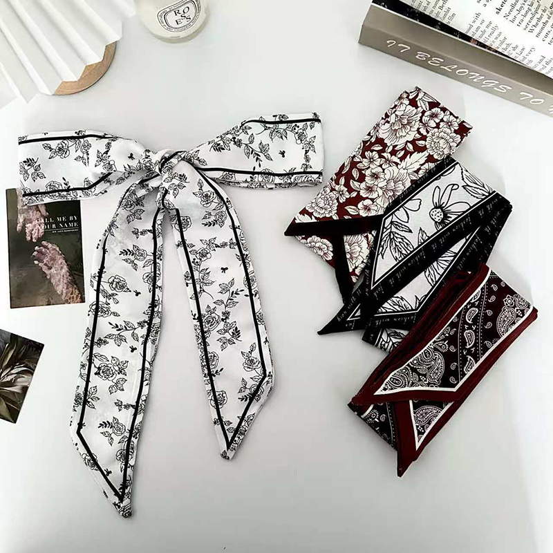 Lenço de Seda Fino de Luxo par - Women Fashion Necktie avaliação e preço