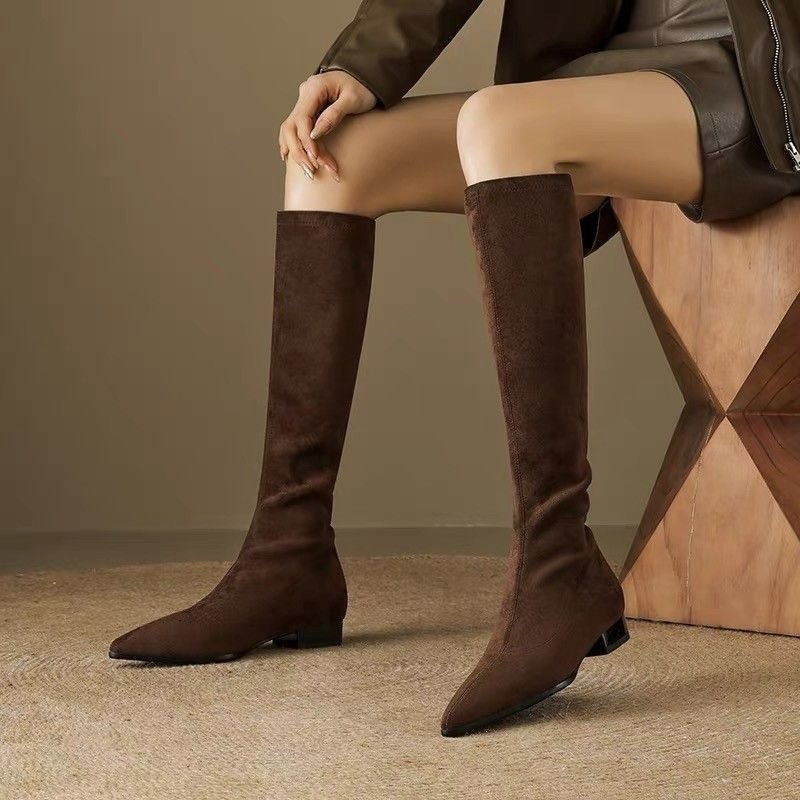 Botas Femininas de Cano Alto c - Women'S Fashion Korea avaliação e preço