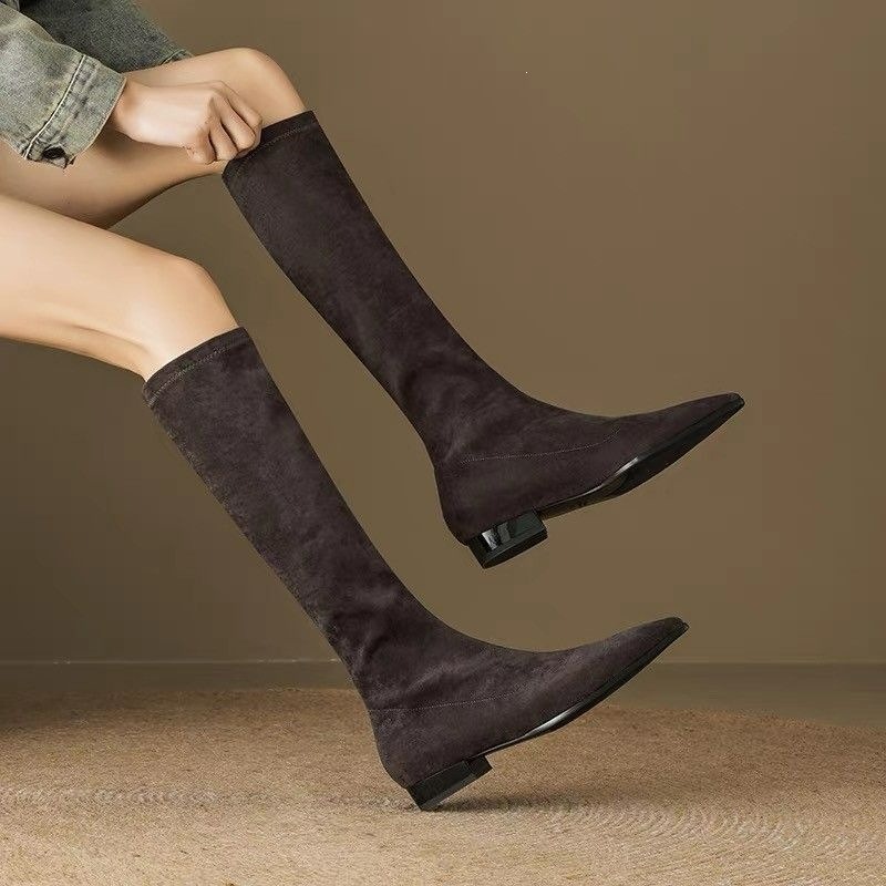 Botas Femininas de Cano Alto c - Women'S Fashion Korea avaliação e preço
